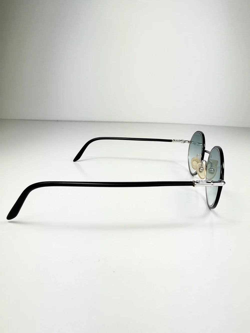 Vintage Christian Dior 2057 79D Sunglasses Custom Teal Mirror Oval Monsieur Set